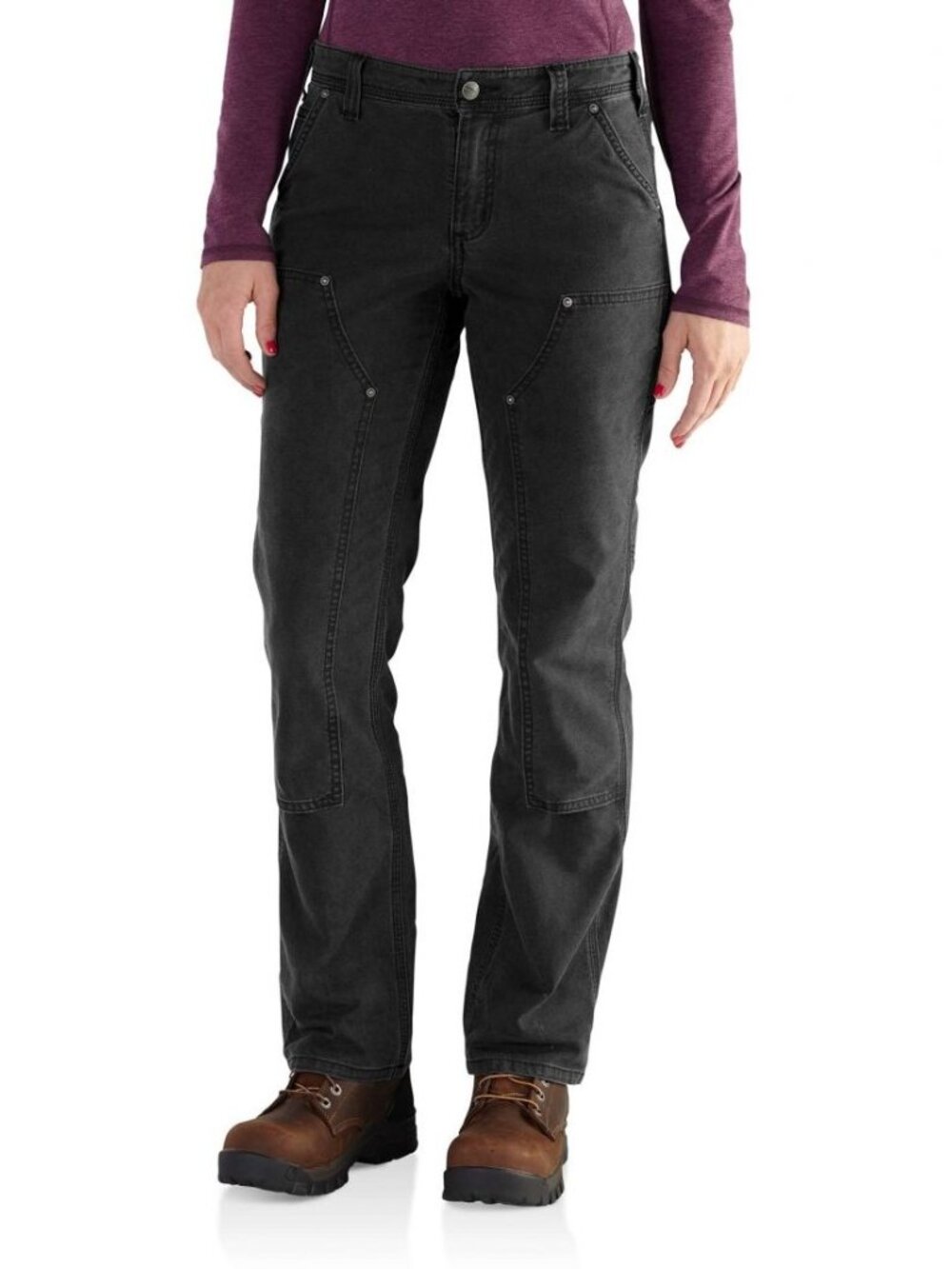 Carhartt  Women’s Slim‑Fit Crawford Double‑Front Pants - 6 Tall